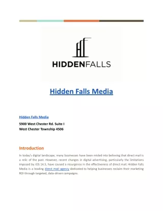 hidden falls media
