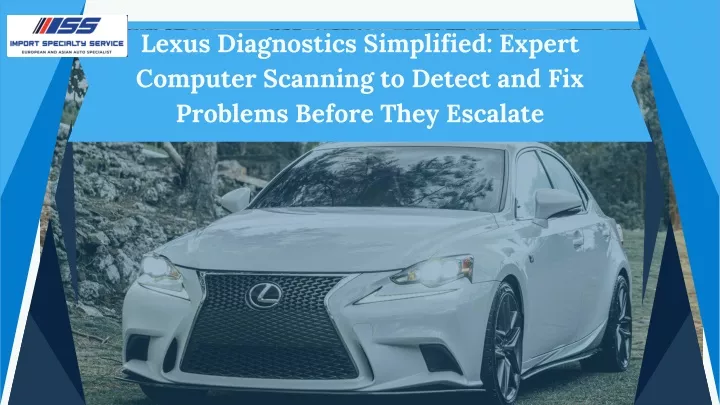 lexus diagnostics simplified expert computer