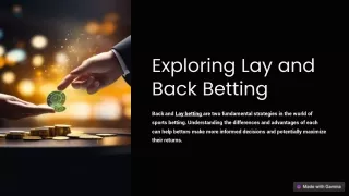 Exploring-Lay-and-Back-Betting