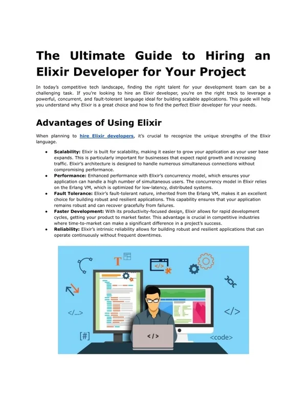 Elixir Developer PPT - The Ultimate Guide to Hiring an Elixir Developer for Your Project ...