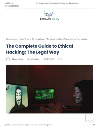 The Complete Guide to Ethical Hacking_ The Legal Way - Education Nest