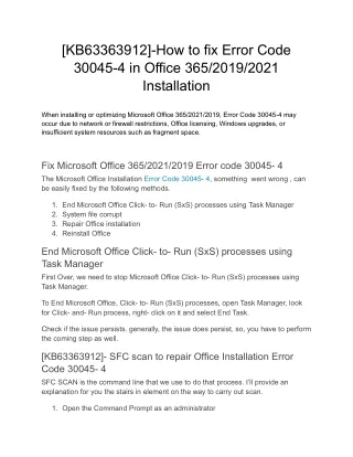 kb63363912 how to fix error code 30045