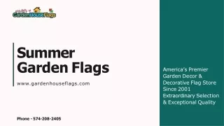 Brighten Your Yard with Vibrant Summer Garden Flags