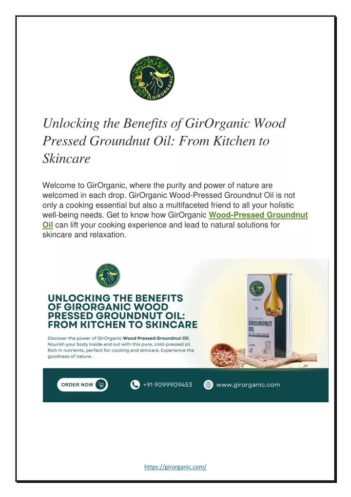 unlocking the benefits of girorganic wood pressed