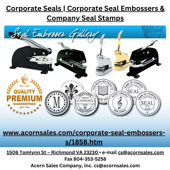 corporate seals corporate seal embossers company