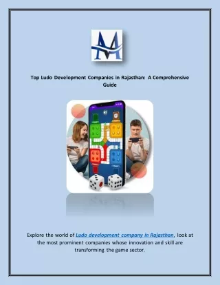 Top Ludo Development Companies in Rajasthan A Comprehensive Guide