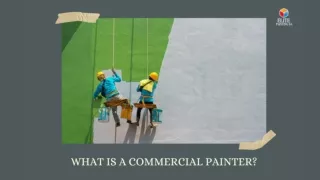 What is a commercial painter?