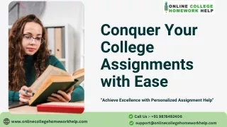 conquer your college assignments with ease