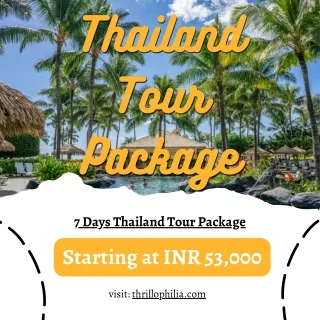 7 Days Thailand Tour Package