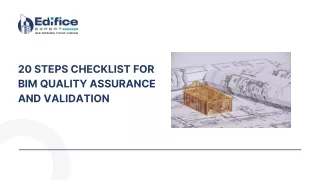 20 steps checklist for bim quality assurance
