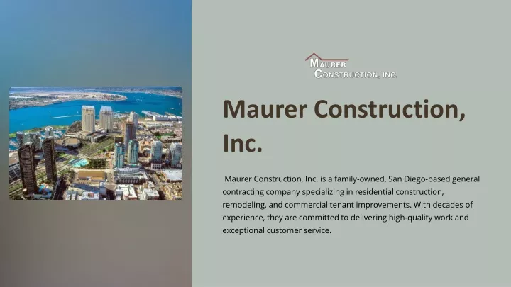 maurer construction inc