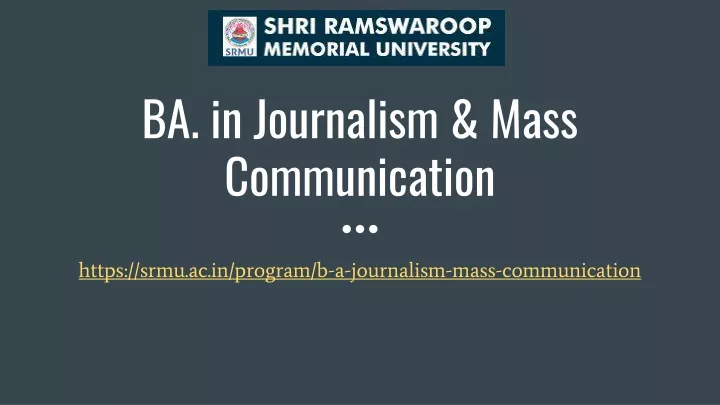 ba in journalism mass communication