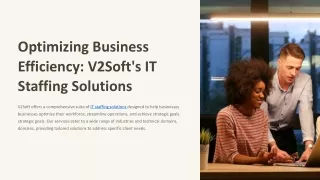 AI in Staffing services - IT staff solutions | V2Soft