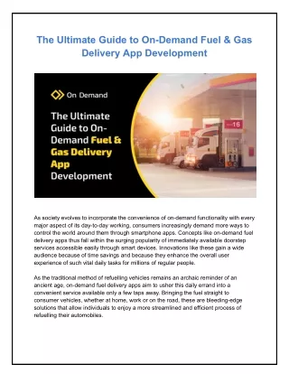 the ultimate guide to on demand fuel gas delivery