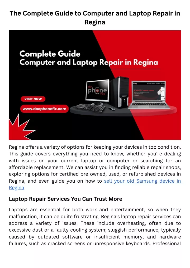 the complete guide to computer and laptop repair