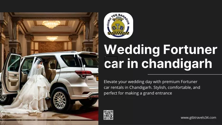 wedding fortuner car in chandigarh