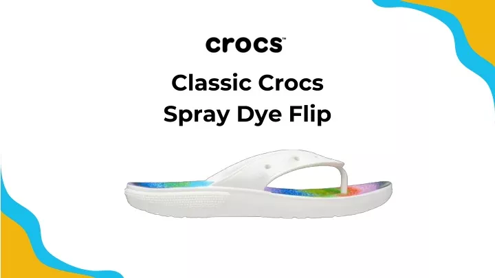 classic crocs spray dye flip