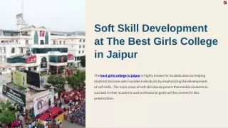 soft skill development at the best girls college