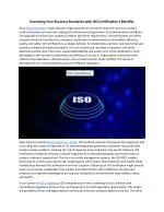 Increasing Your Business Standards with ISO Certification - slide 1
