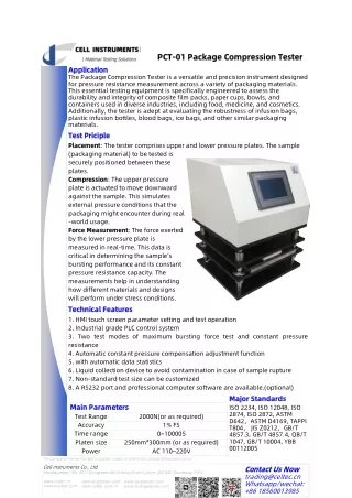pct pct 01 package compression tester 01 package