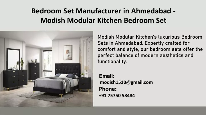 bedroom set manufacturer in ahmedabad modish