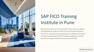 Advance Your Career with SAP FICO Training in Pune!
