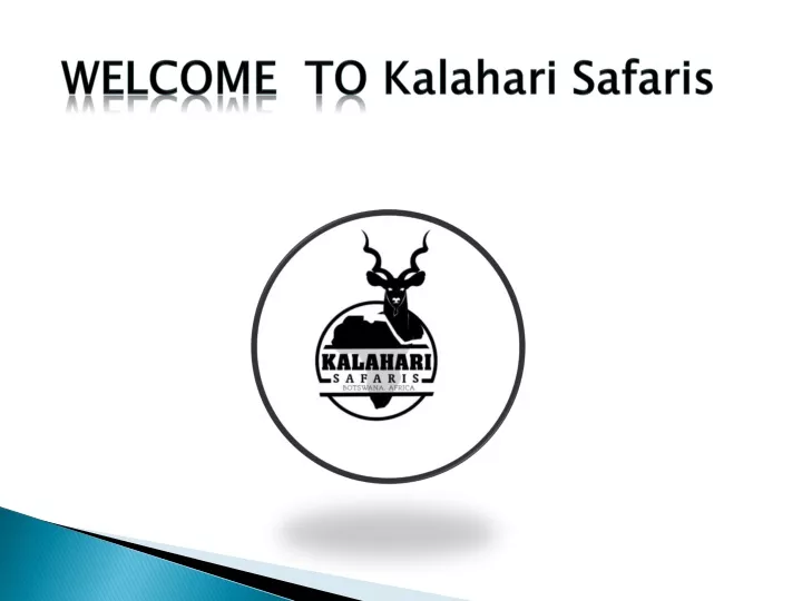 welcome to kalahari safaris