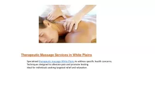 Relaxing and Therapeutic massage  Mount Vernon