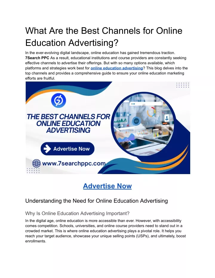 what are the best channels for online education