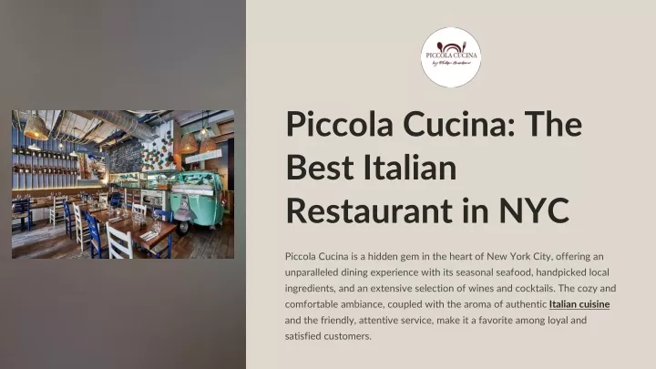 piccola cucina the best italian restaurant in nyc