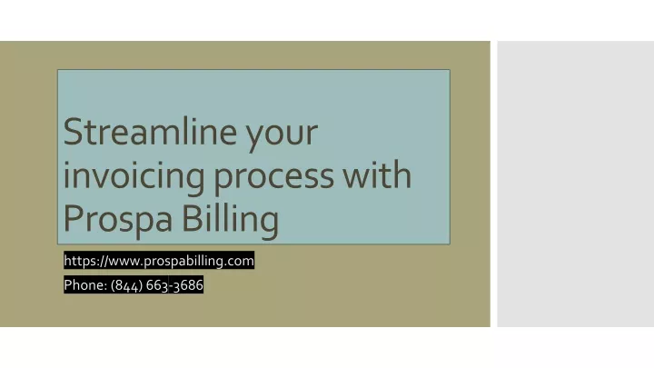 streamline your invoicing process with