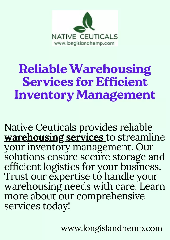 reliable warehousing services for efficient