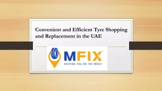 Convenient and Efficient Tyre Shopping and Replacement in the UAE