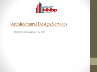 Architectural Design Services