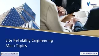 site reliability engineering main topics