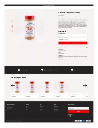 Private Label Chicken And Pork Rub Hot | Success Seasonings