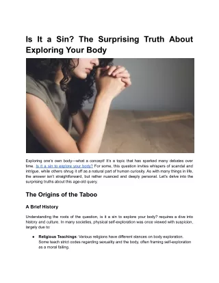 Is It a Sin_ The Surprising Truth About Exploring Your Body