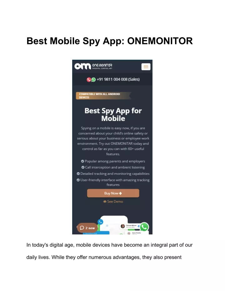 best mobile spy app onemonitor