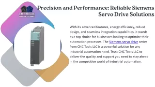 precision and performance reliable siemens servo
