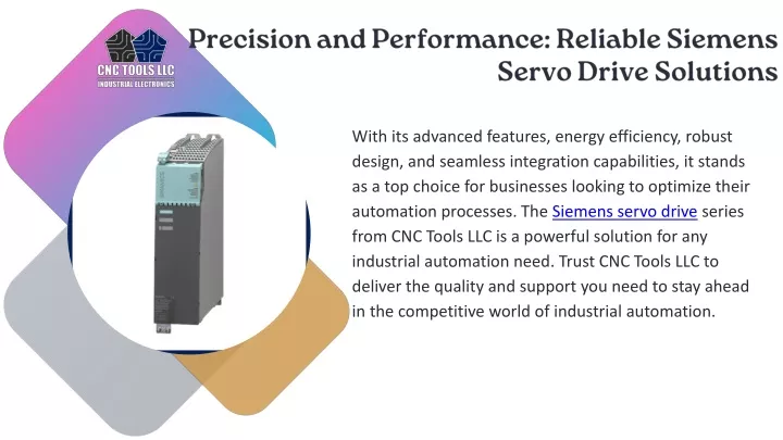 precision and performance reliable siemens servo