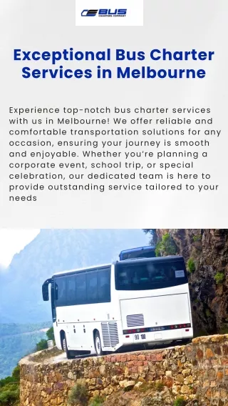 Bus Charter Company is a leading provider of bus rental services throughout Aust