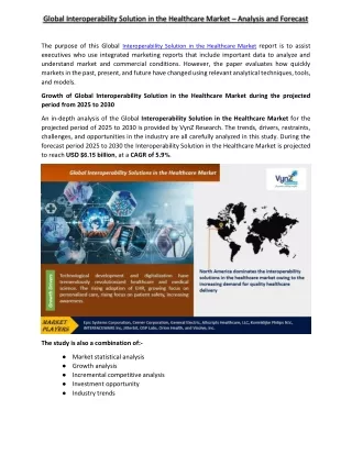global interoperability solution