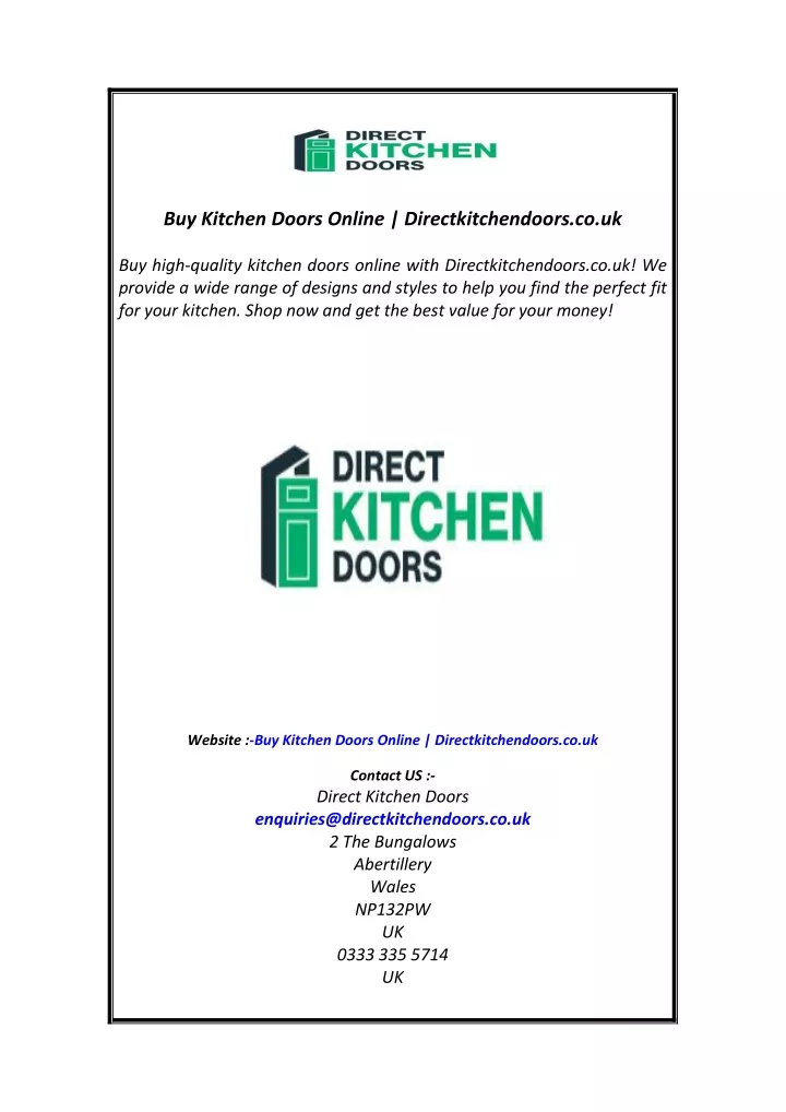 buy kitchen doors online directkitchendoors co uk