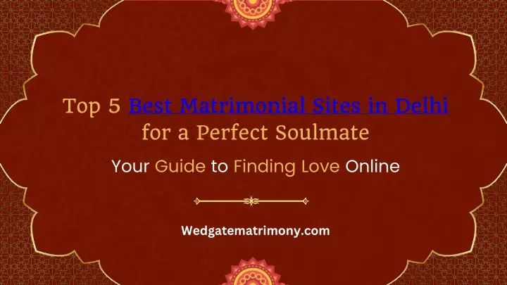 top 5 best matrimonial sites in delhi