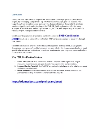 Unlock the Power of PMP Certification Dumps to Pass PMI PMP Exam
