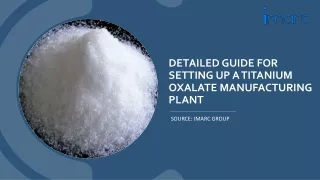 detailed guide for setting up a titanium oxalate