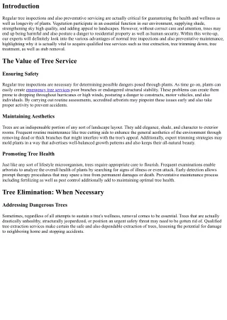 The Benefits of Regular Tree Assessments and also Preventative Maintenance