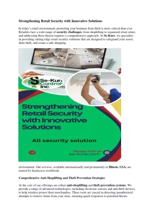 strengthening retail security with innovative