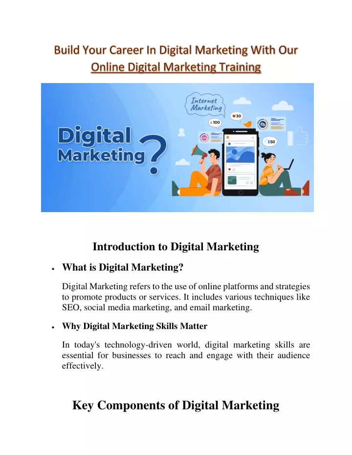 introduction to digital marketing