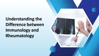 understanding the difference between immunology